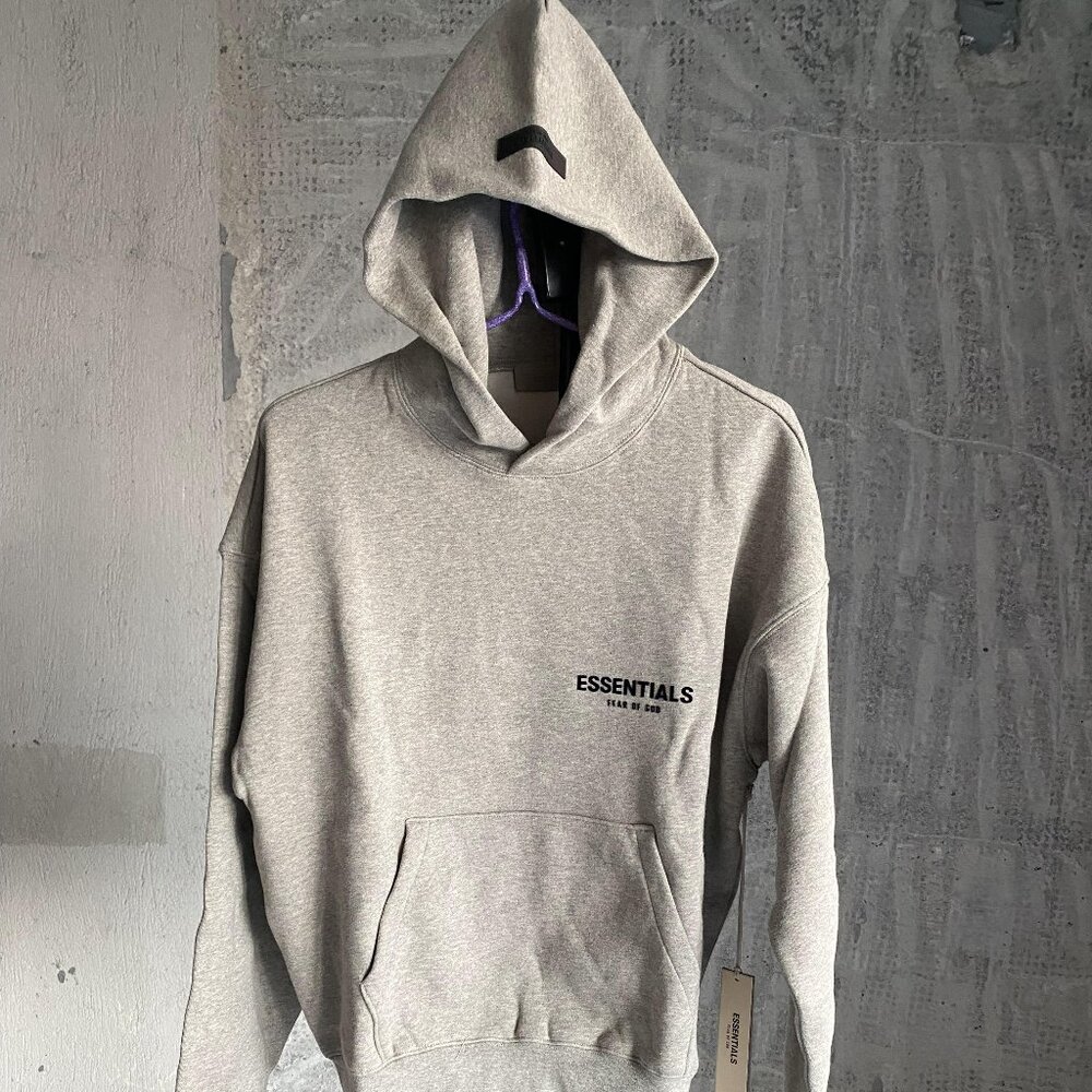 Fear of God Essentials Hoodie Dark Oatmeal - Picture 2 of 9